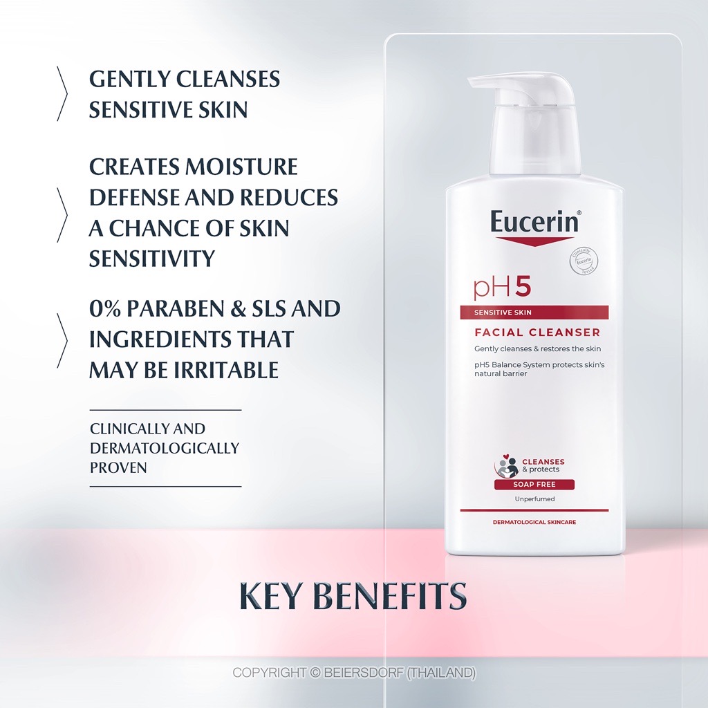 Eucerin pH5 Facial Cleanser 400ml for Sensitive Skin